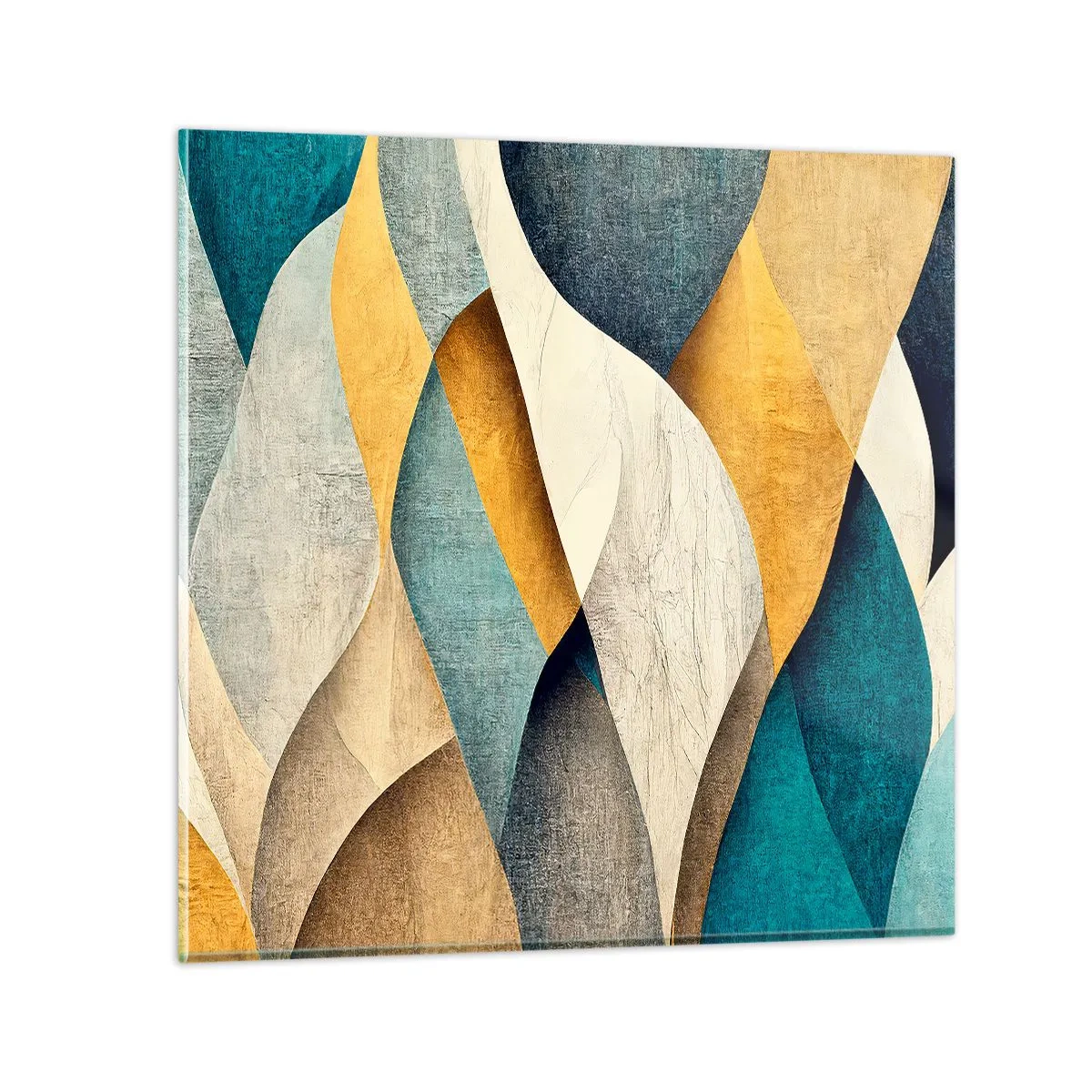 Cuadro sobre vidrio - Impresiones sobre Vidrio - Ritmo y ondulación - 40x40 cm