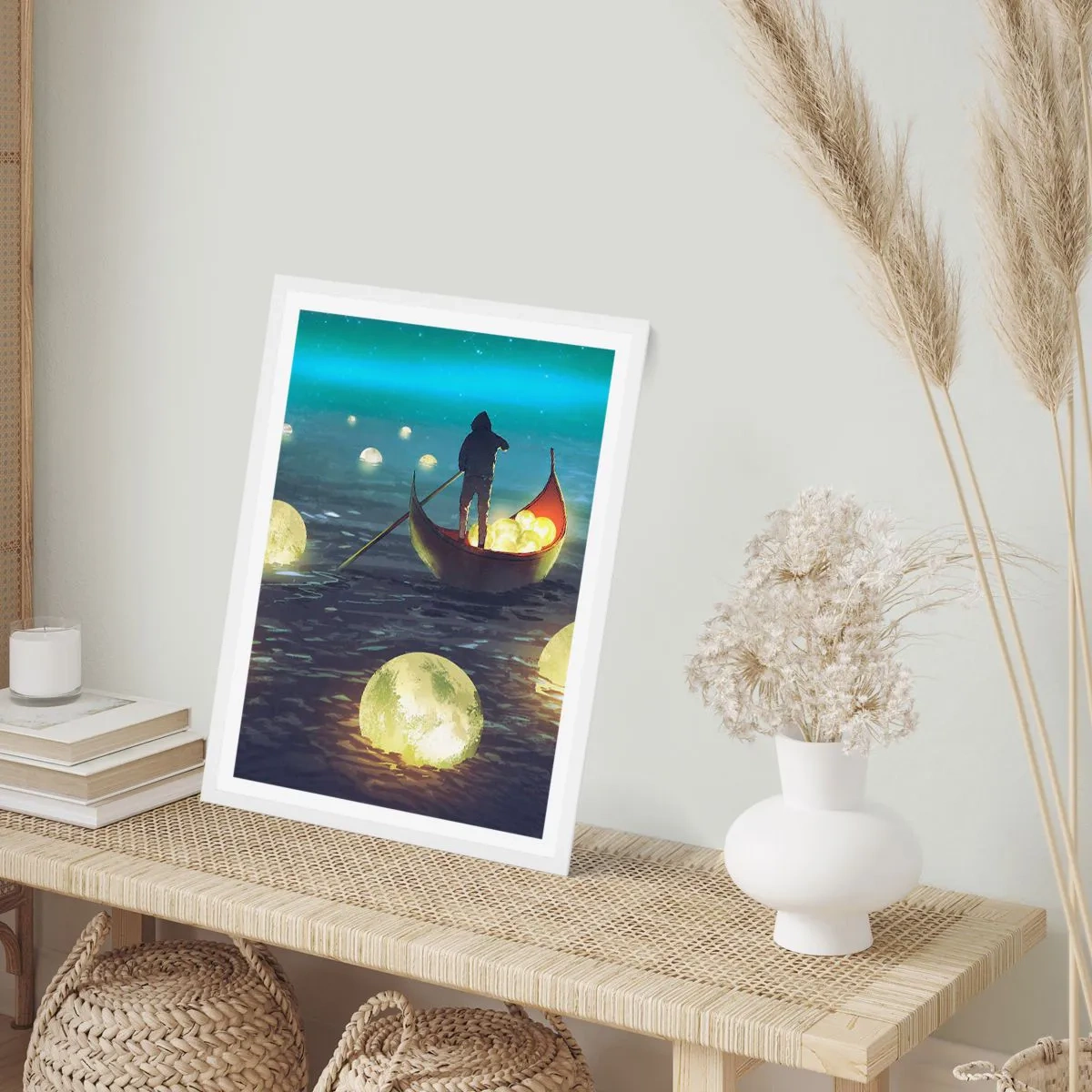 Póster en marco blanco - Cosas que los filósofos nunca soñaron - 40x50 cm