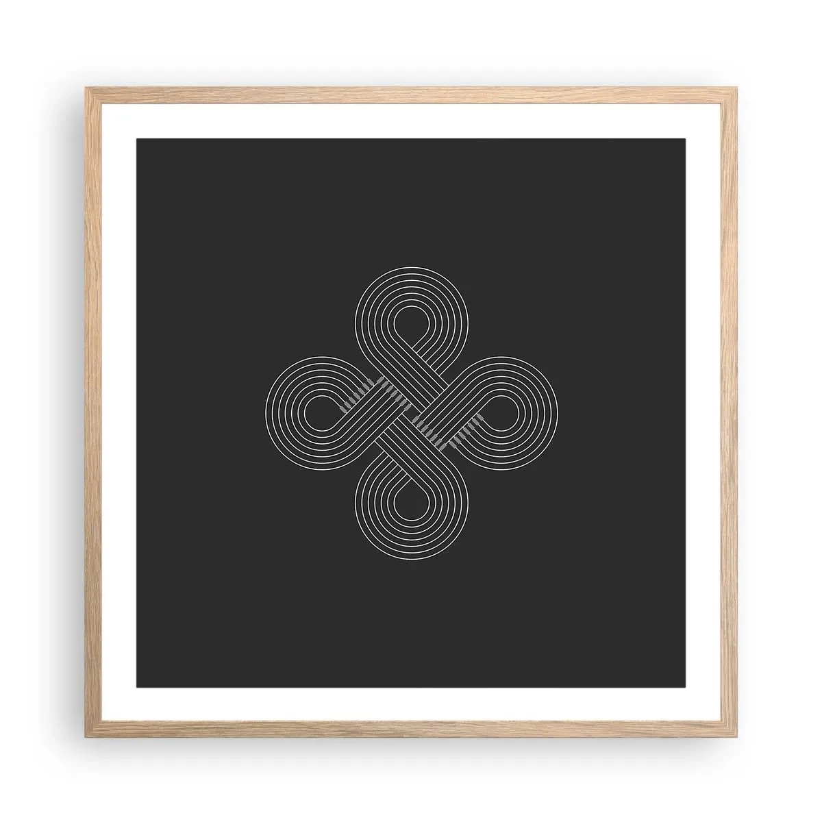 Póster en marco roble claro - El espíritu celta - 60x60 cm