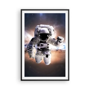 Póster en marco negro - Saludos desde el espacio exterior - 61x91 cm