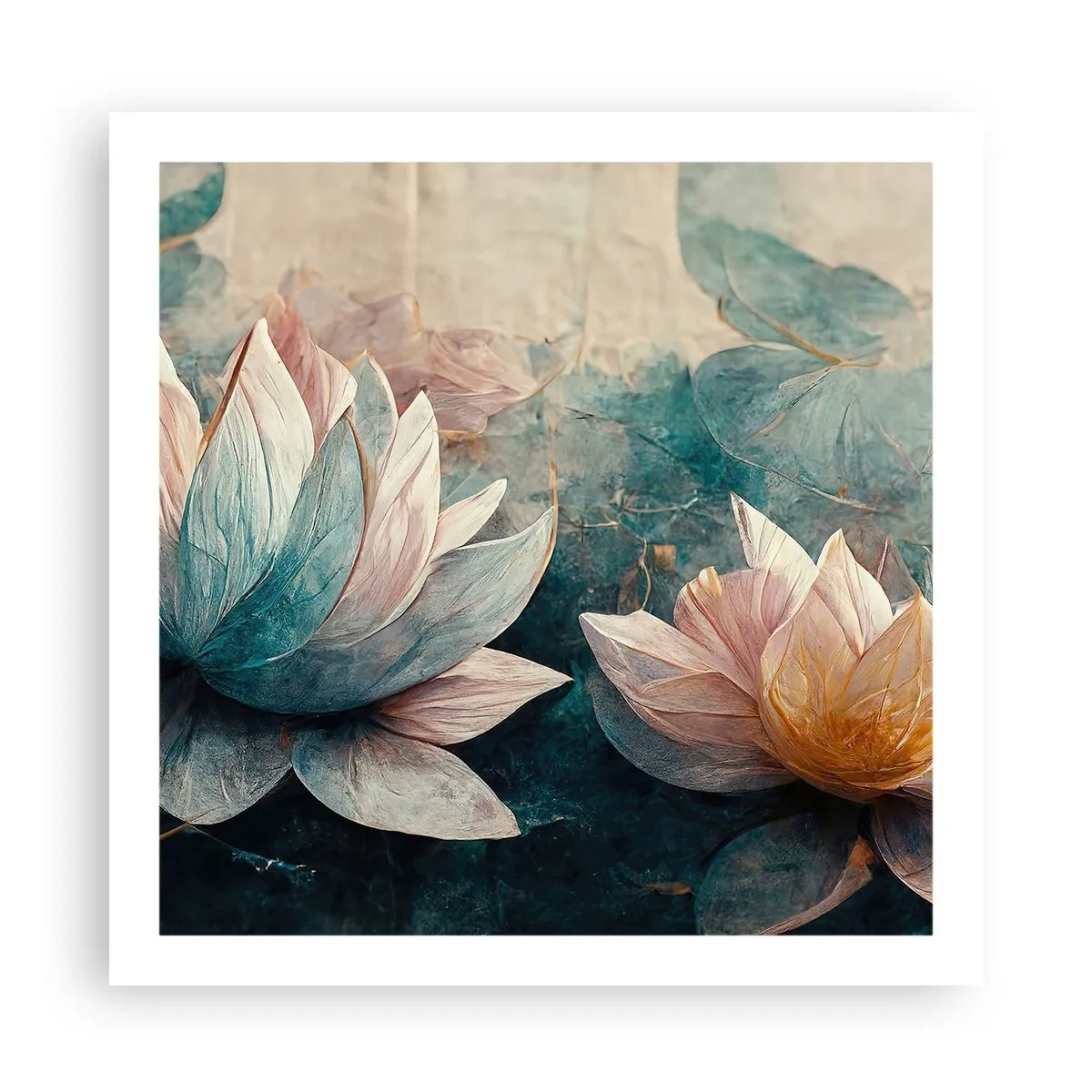 Póster - Estrellas de lago - 60x60 cm