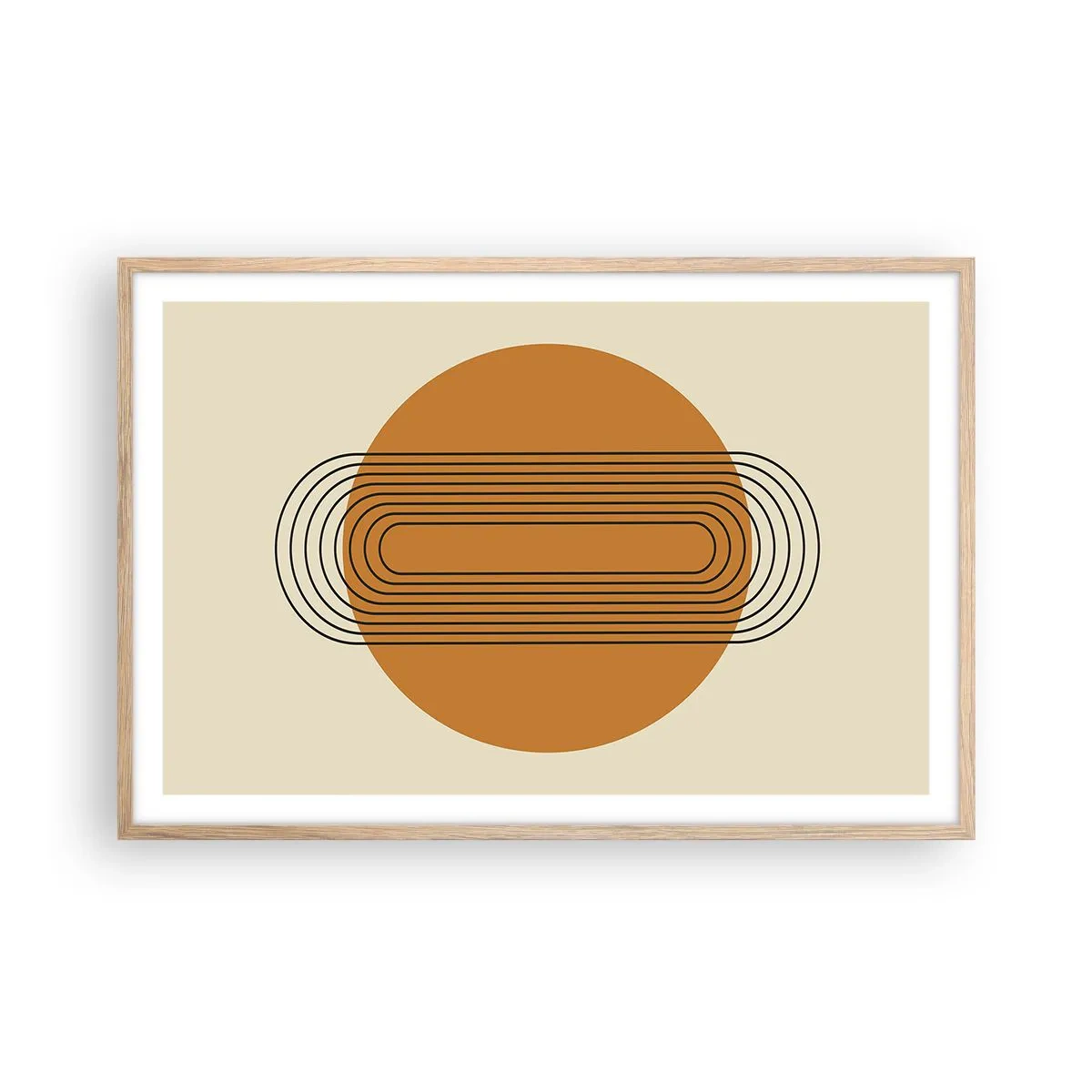 Póster en marco roble claro - El plan perfecto - 91x61 cm