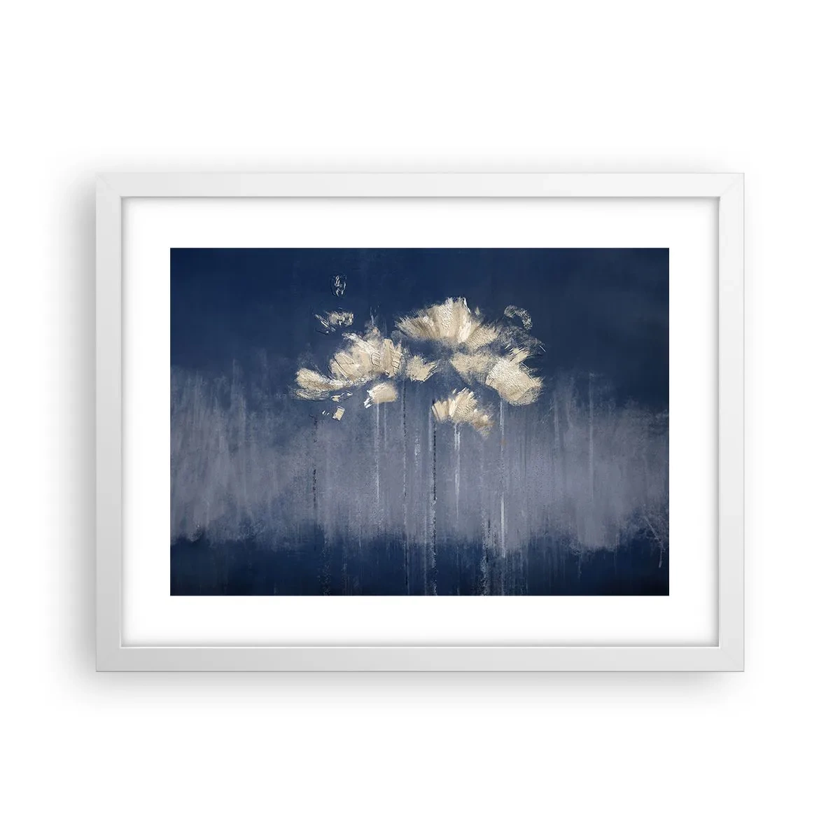 Póster en marco blanco - Como pétalos al viento - 40x30 cm