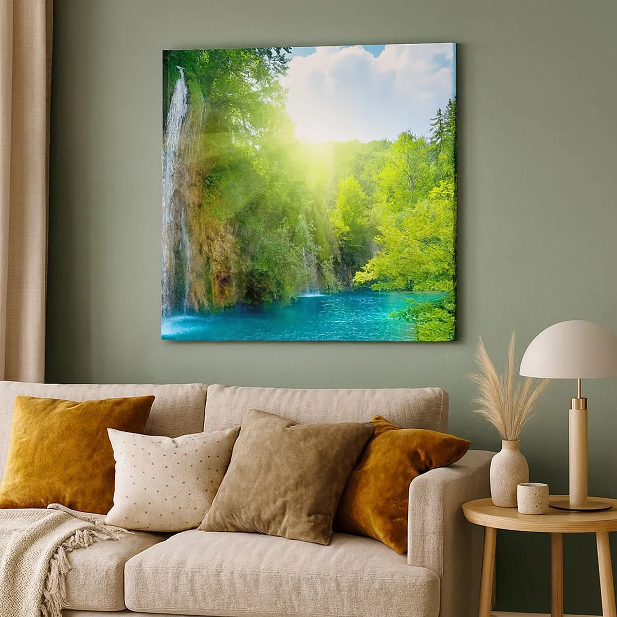 Cuadro sobre lienzo - Impresión de Imagen - Debe ser el Edén - 30x30 cm