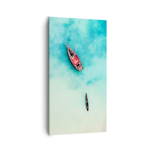 Cuadro sobre lienzo - Impresión de Imagen - Porque en las playas de Zanzíbar, cuando las aguas se desbordan... - 55x100 cm