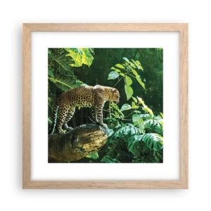 Póster en marco roble claro - ¿A la caza? - 30x30 cm