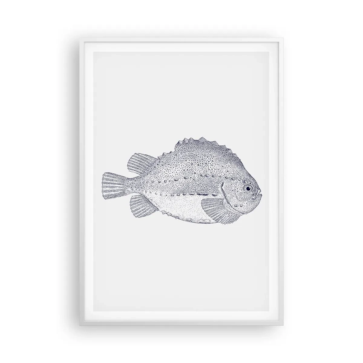 Póster en marco blanco - Para el álbum del naturalista - 70x100 cm