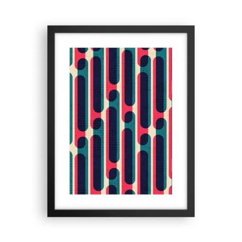 Póster en marco negro - Profundidad y relieve - 30x40 cm