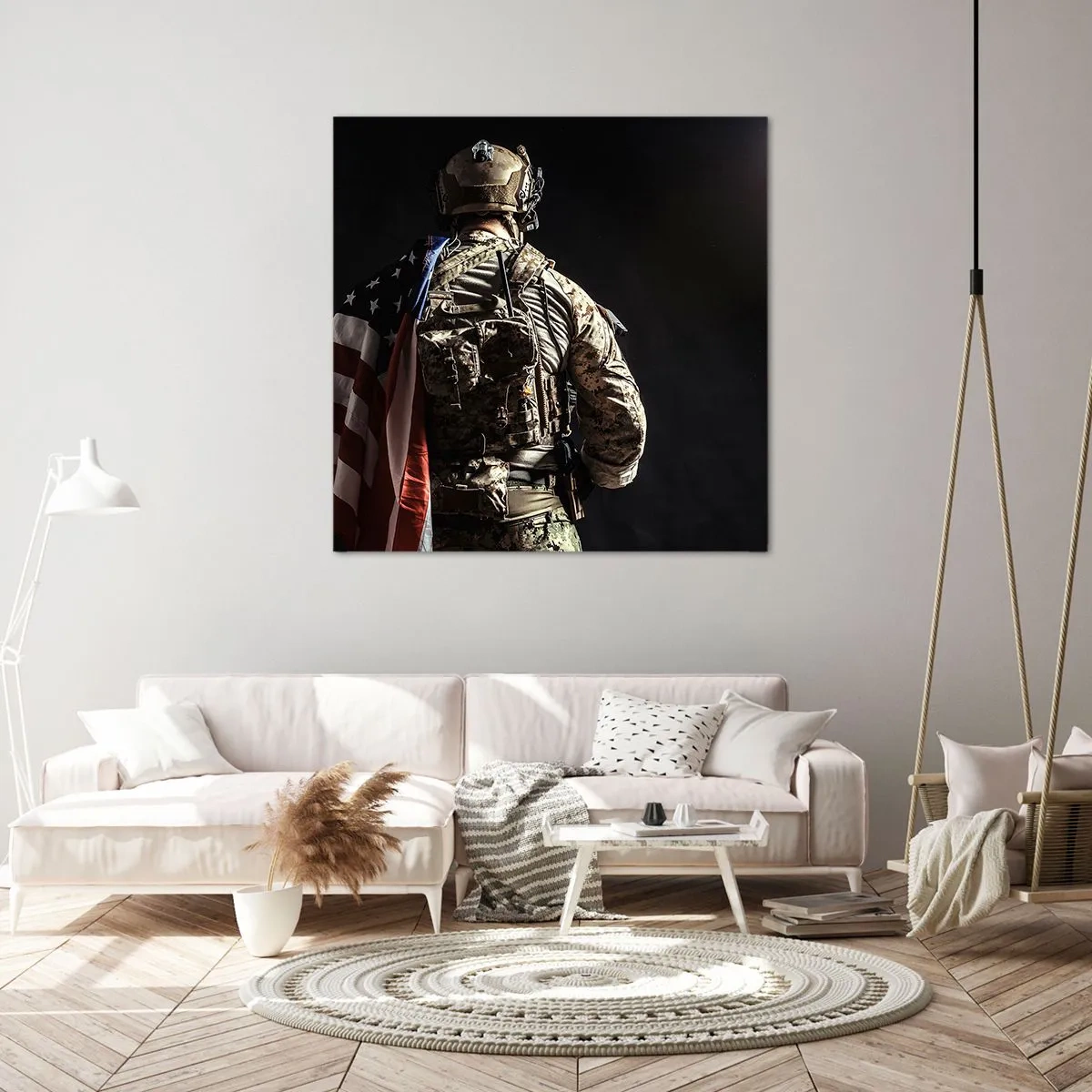 Cuadro sobre lienzo - Impresión de Imagen - Por eso lucho - 70x70 cm