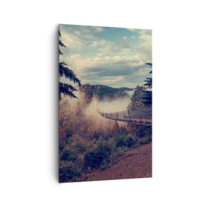 Cuadro sobre lienzo - Impresión de Imagen - Sobre un bosque otoñal - 80x120 cm