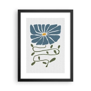 Póster en marco negro - De ramita a flor - 30x40 cm