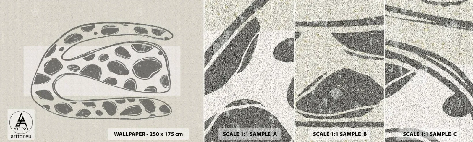 Muestra De Fotomural Standard Eco - Una criatura extraña - bohemia, Minimalismo, Brillante - 100x30 cm