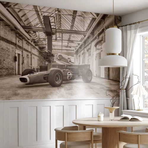 Fotomural Premium Canvas - El descanso del vencedor - Fórmula 1, Retro, Automotor - 500x350 cm