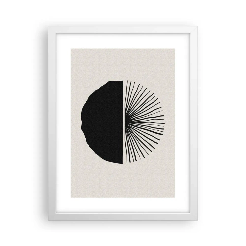 Póster en marco blanco - Un abanico de posibilidades - 30x40 cm