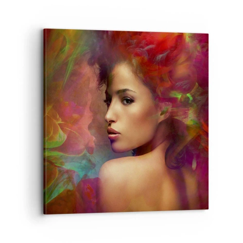 Cuadro sobre lienzo - Impresión de Imagen - Más hermosa que un arco iris, tan delicada como la niebla - 70x70 cm