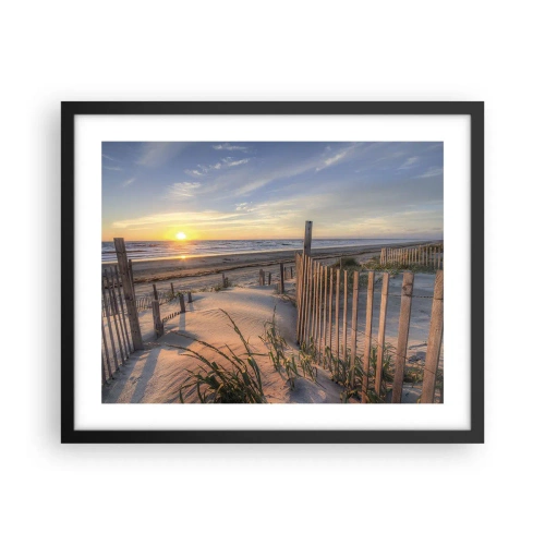 Póster en marco negro - El resplandor y la sombra del viento - 50x40 cm