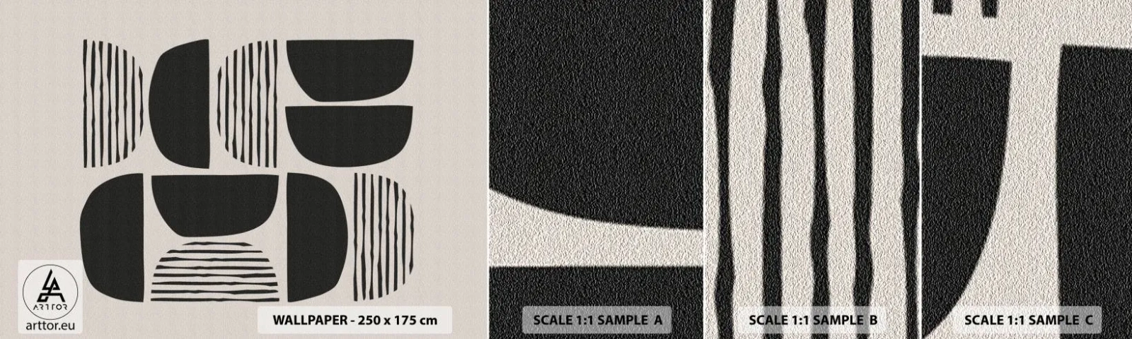 Muestra De Fotomural Standard Eco - Arreglos a medias - bohemia, Pedazo, Minimalismo - 100x30 cm