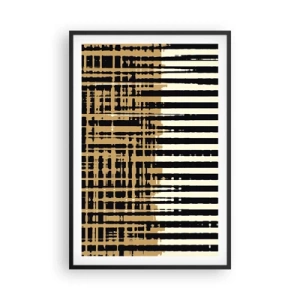 Póster en marco negro - Abstracción arquitectónica - 61x91 cm