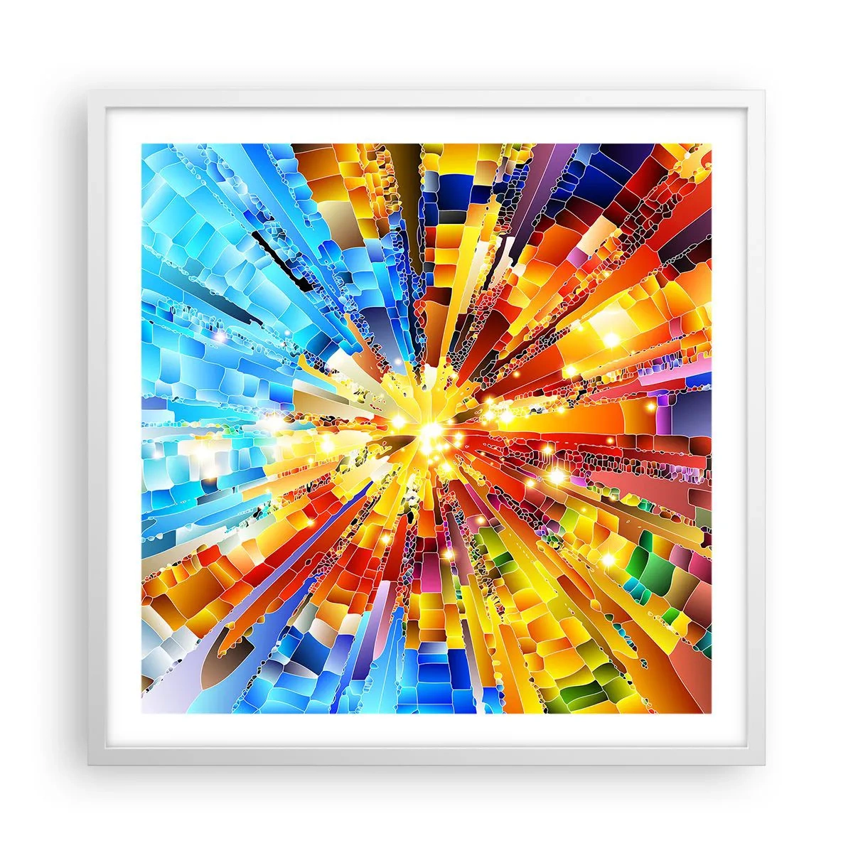 Póster en marco blanco - In medias res - 60x60 cm