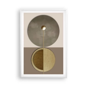 Póster en marco blanco - Equilibrio perfecto - 61x91 cm