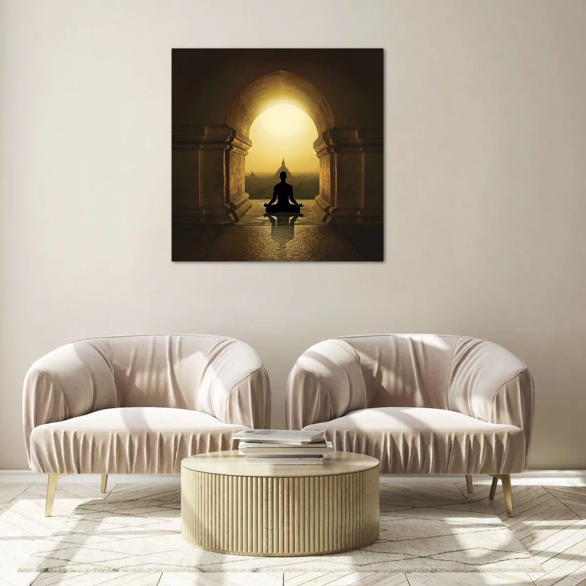 Cuadro sobre vidrio - Impresiones sobre Vidrio - Armonía total - 40x40 cm