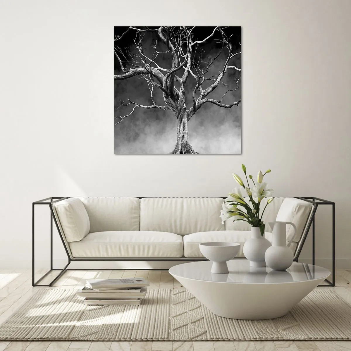 Cuadro sobre vidrio - Impresiones sobre Vidrio - Primordial y sagrado - 70x70 cm