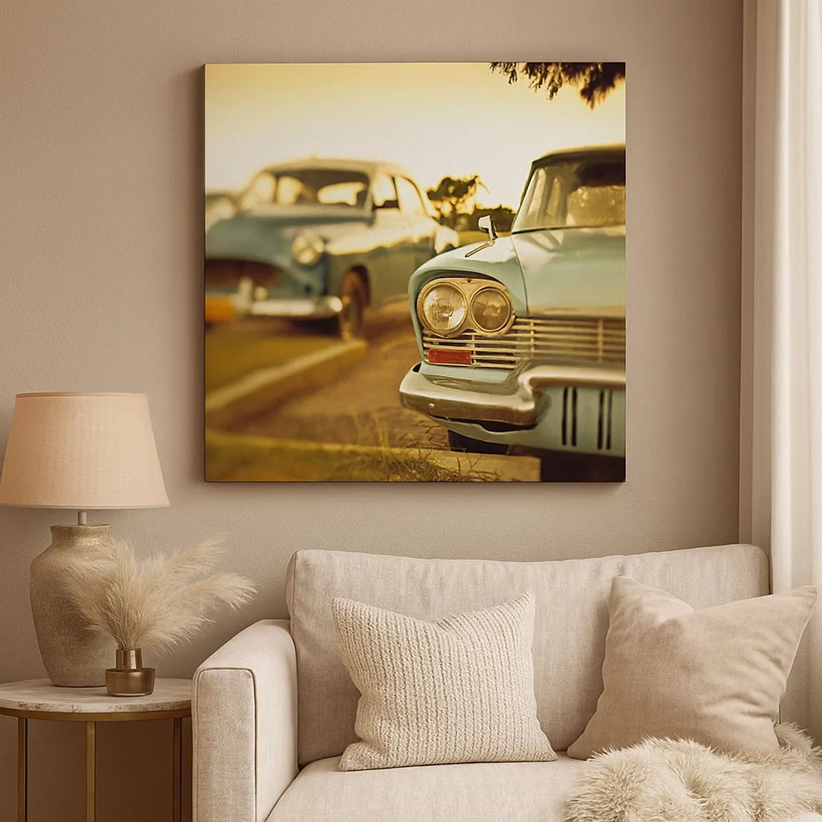 Cuadro sobre lienzo - Impresión de Imagen - A la espera del futuro - 30x30 cm