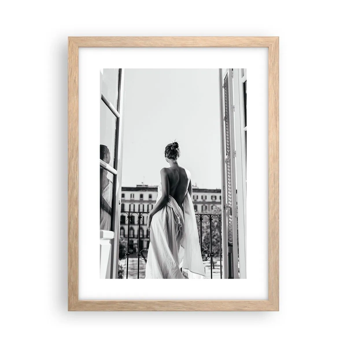 Póster en marco roble claro - Despertar de los sentidos - 30x40 cm