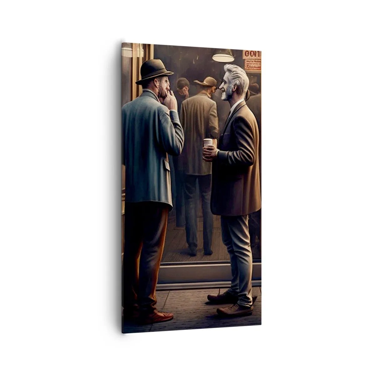 Cuadro sobre lienzo - Impresión de Imagen - Un buen momento del día - 65x120 cm