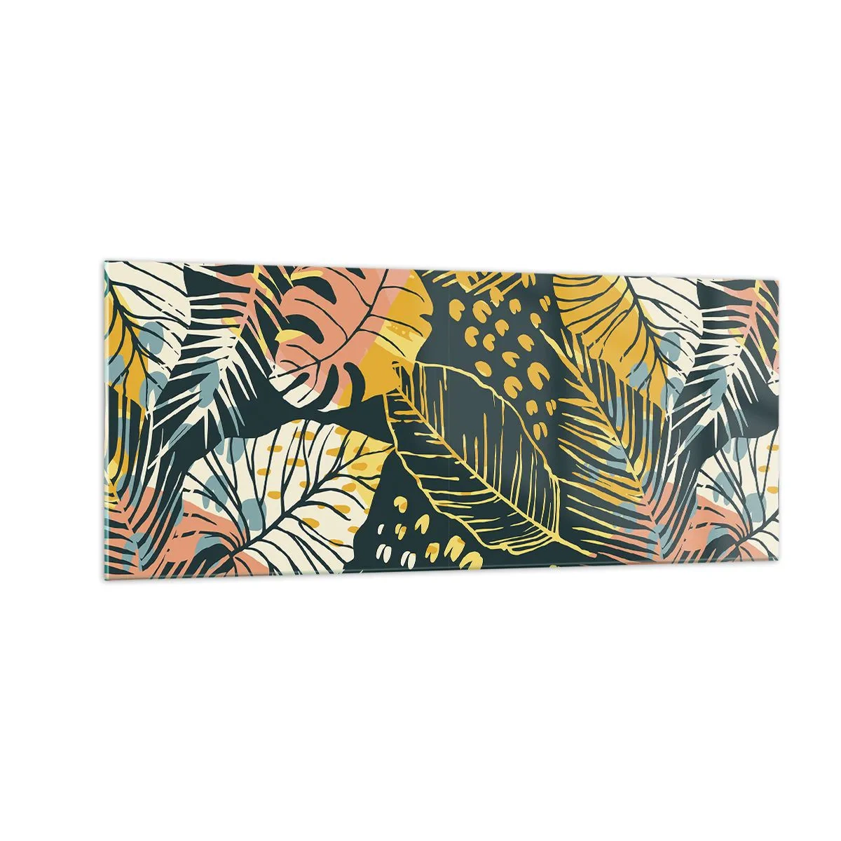 Cuadro sobre vidrio - Impresiones sobre Vidrio - Una frondosa fantasía - 100x40 cm
