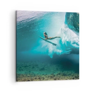 Cuadro sobre lienzo - Impresión de Imagen - Mundo submarino - 50x50 cm