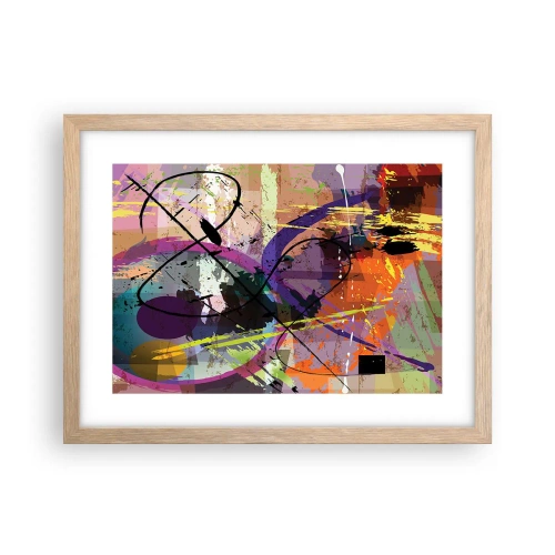 Póster en marco roble claro - Siempre hay más de un camino - 40x30 cm