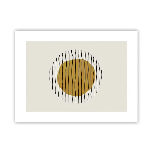 Póster - Abstracción cálida - 40x30 cm