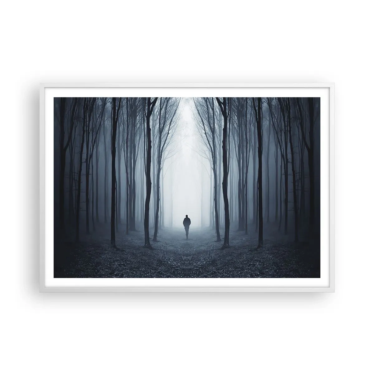 Póster en marco blanco - Alto y claro - 100x70 cm