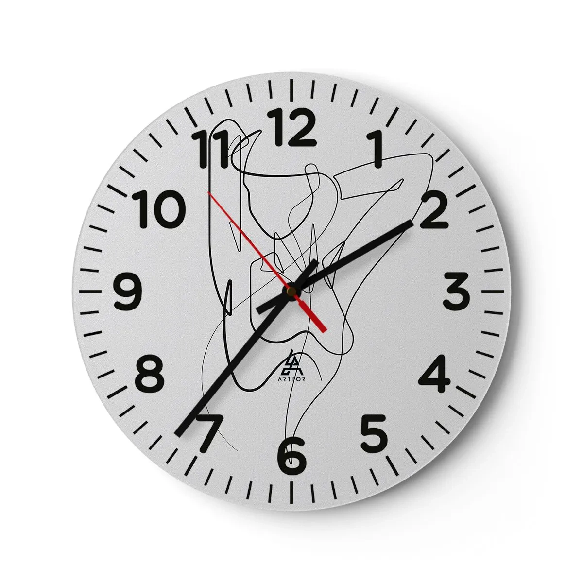 Reloj de pared - Reloj de vidrio - Realmente, tal y como eres - 30x30 cm