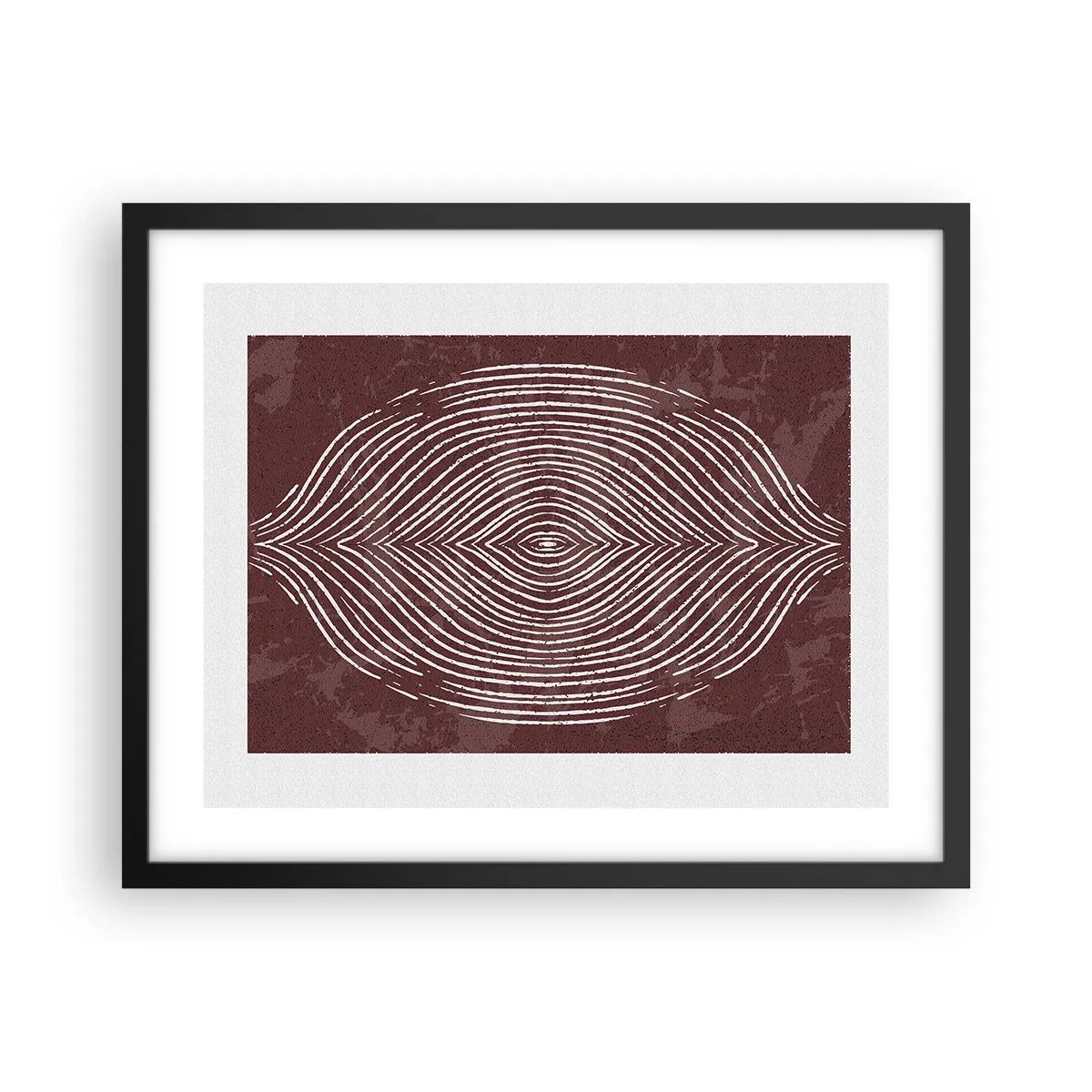 Póster en marco negro - El espacio habla - 50x40 cm