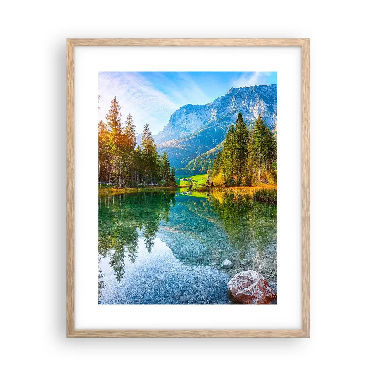 Póster en marco roble claro - La dulzura del otoño - 40x50 cm