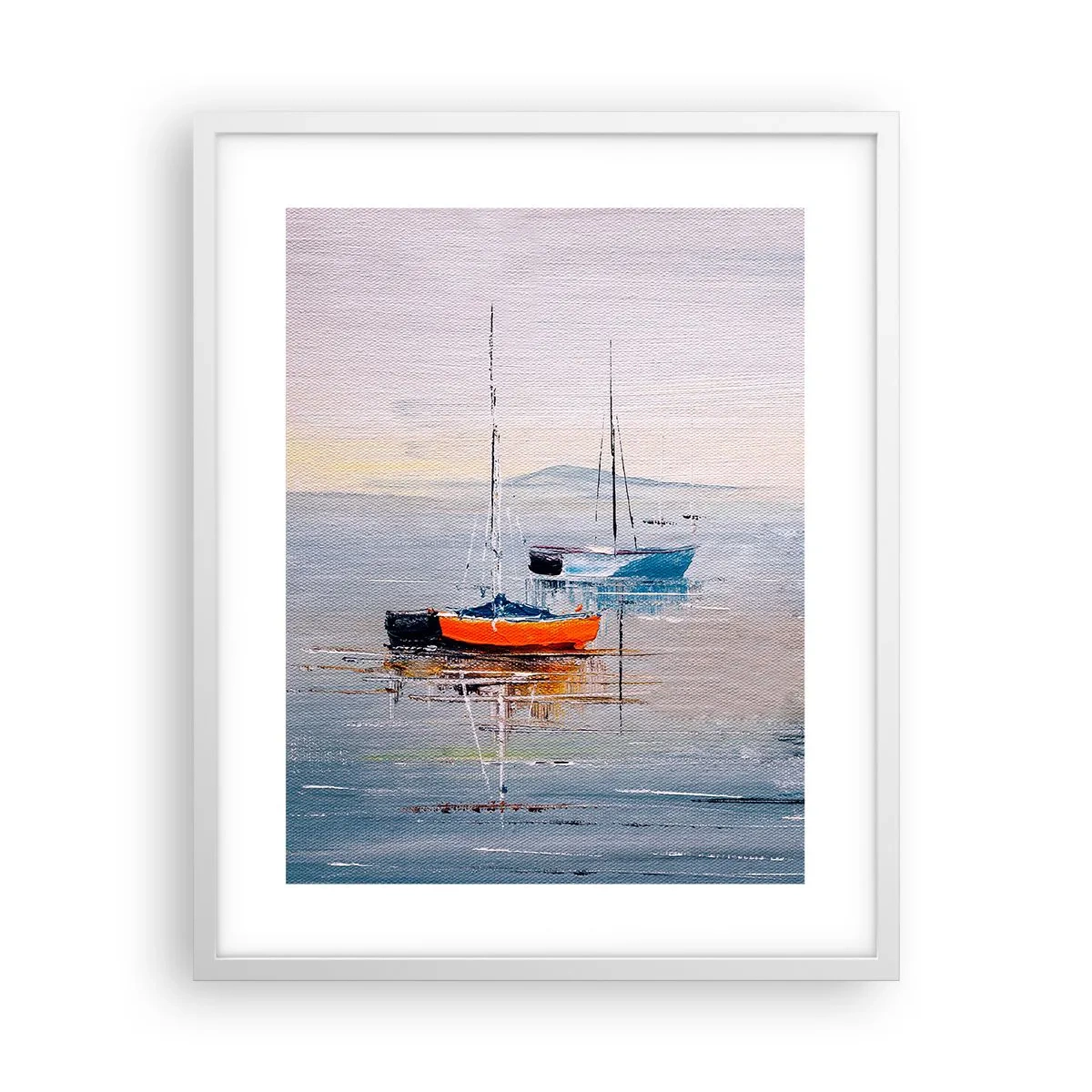 Póster en marco blanco - Un más que merecido descanso - 40x50 cm