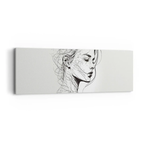 Cuadro sobre lienzo - Impresión de Imagen - Retrato de ensueño - 90x30 cm