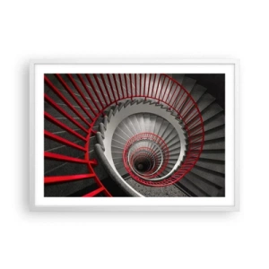 Póster en marco blanco - Juegos arquitectónicos - 70x50 cm