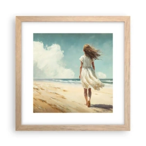 Póster en marco roble claro - Al encuentro del sol y del viento - 30x30 cm