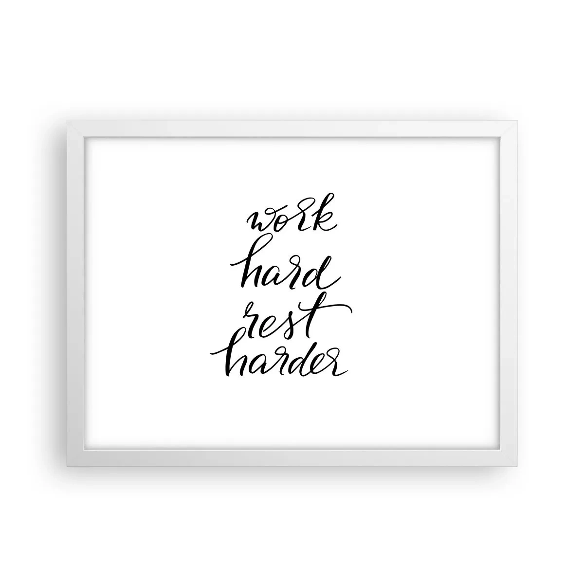 Póster en marco blanco - Balance de vida - 40x30 cm