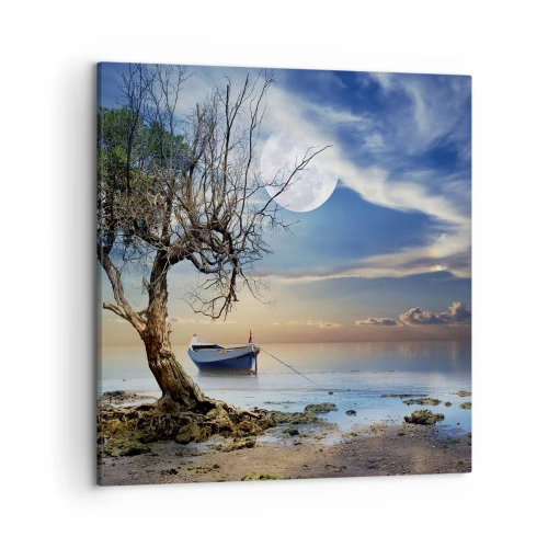 Cuadro sobre lienzo - Impresión de Imagen - ¿Es el final o el principio? - 50x50 cm