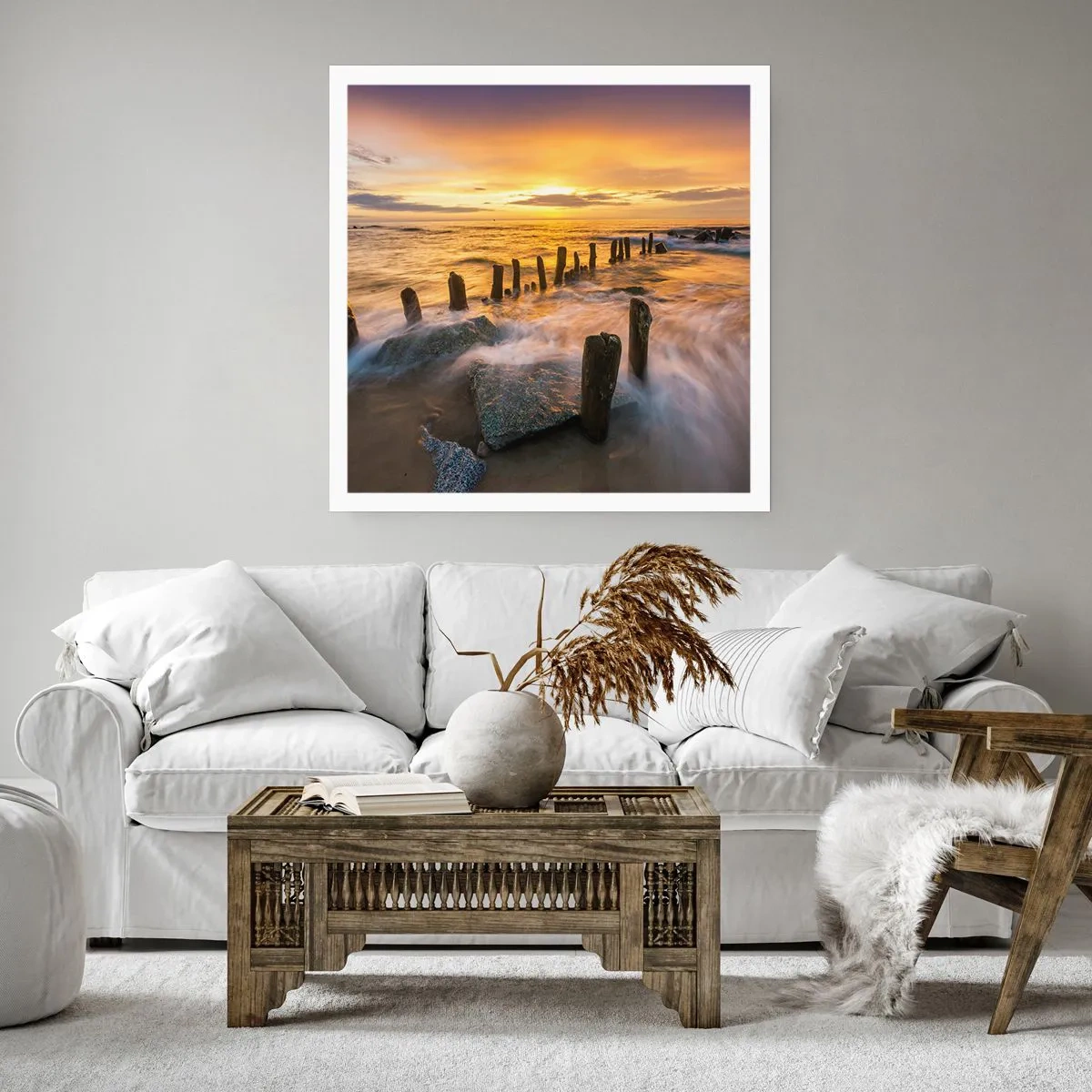 Póster - La cruda belleza del Báltico - 60x60 cm