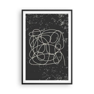 Póster en marco negro - Pensamientos errantes - 61x91 cm