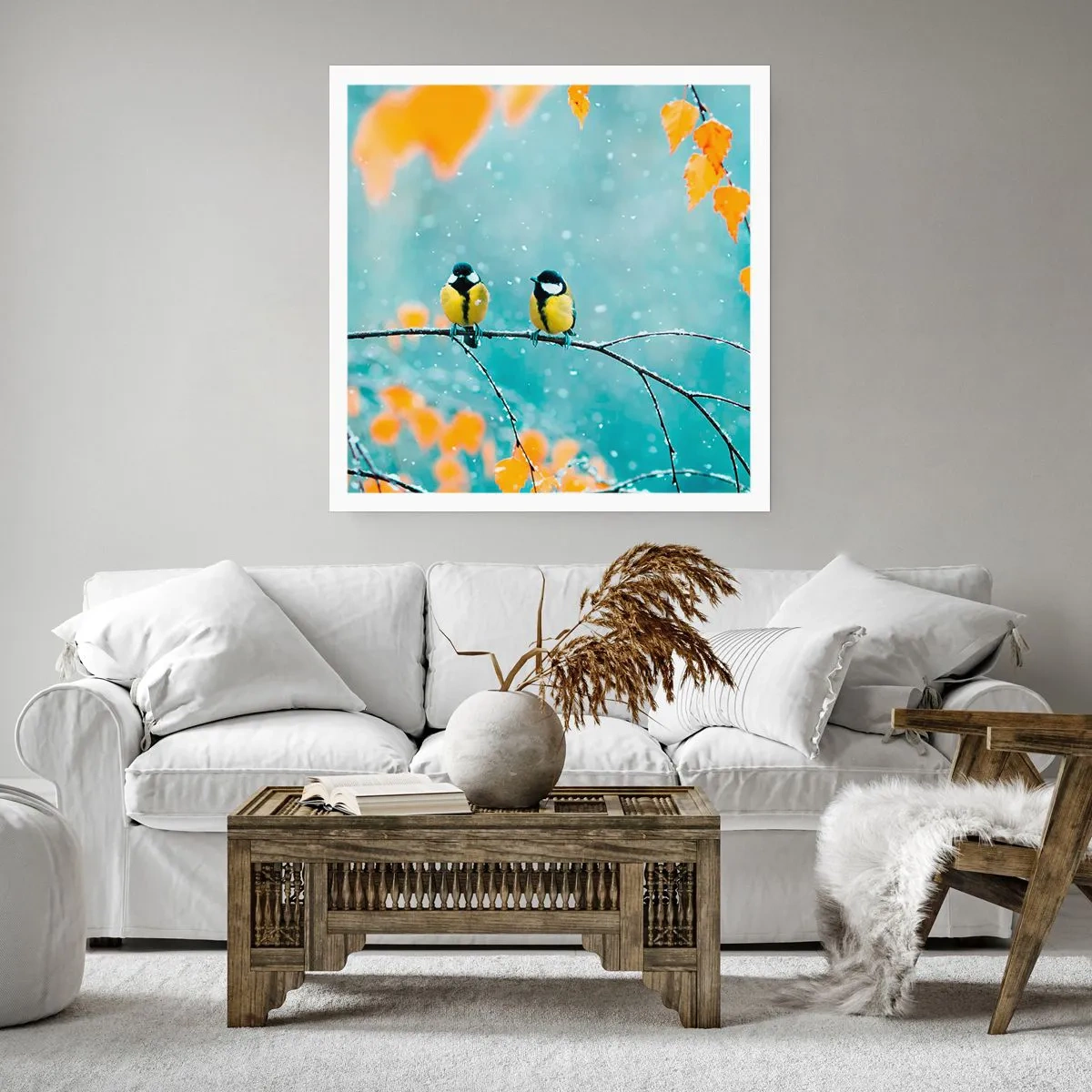 Póster - Cotilleo de pájaros - 30x30 cm