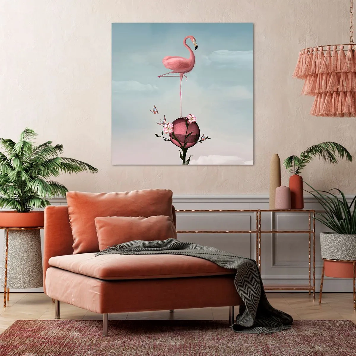 Cuadro sobre lienzo - Impresión de Imagen - Alegoría del baloncesto - 70x70 cm