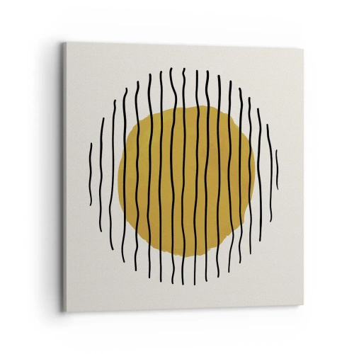 Cuadro sobre lienzo - Impresión de Imagen - Abstracción cálida - 70x70 cm