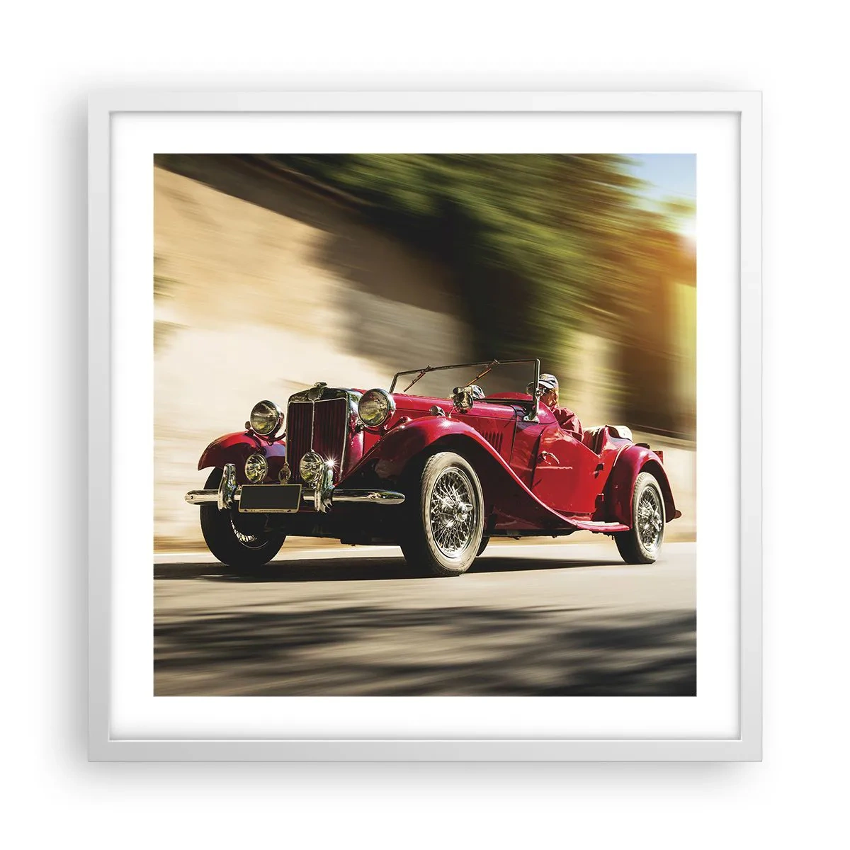 Póster en marco blanco - Hermosa pieza de museo - 50x50 cm