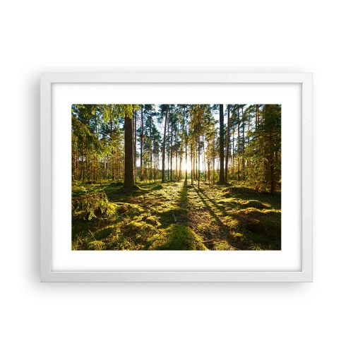 Póster en marco blanco - ...Más allá de los siete bosques - 40x30 cm